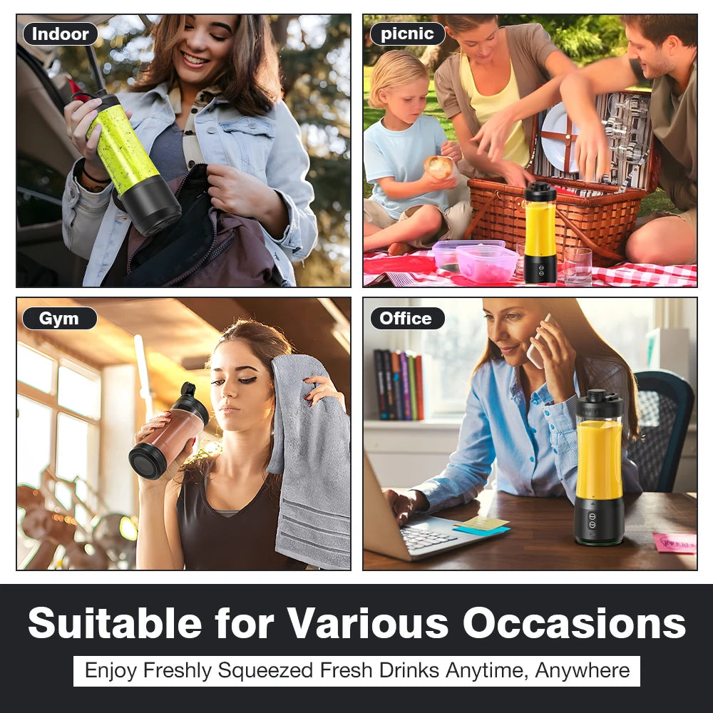 Electric Juicing Cup Portable Wireless Fruit Blender Mini Multi