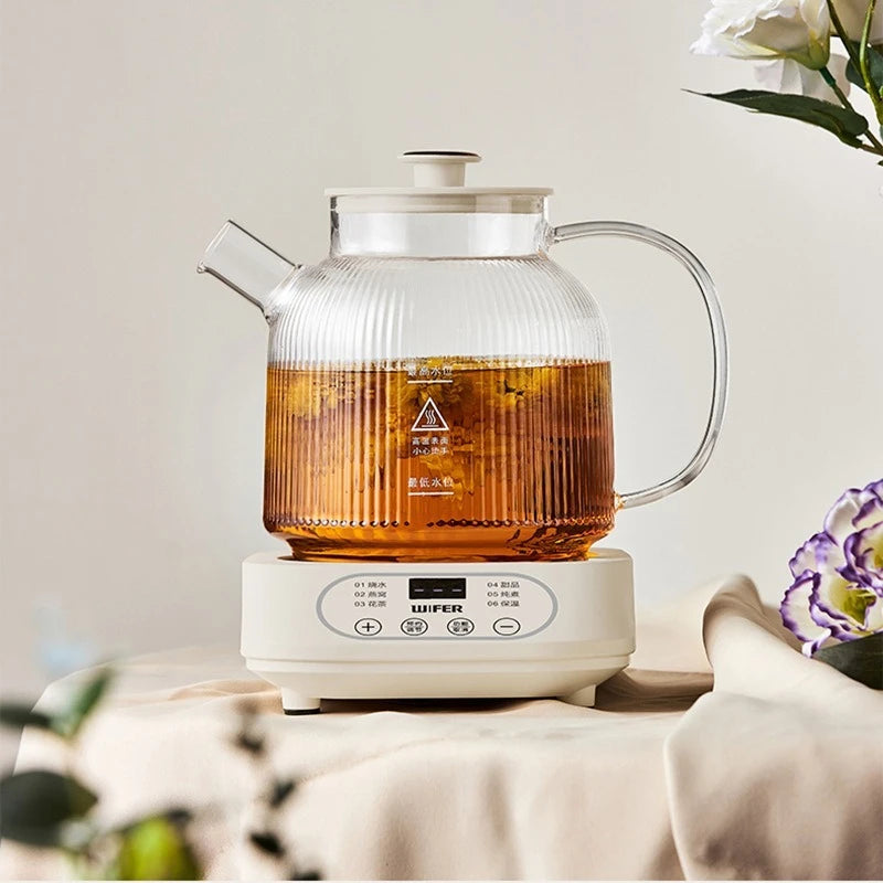 Glass Electric Herbal Tea Kettle Automatic Temperature-Control