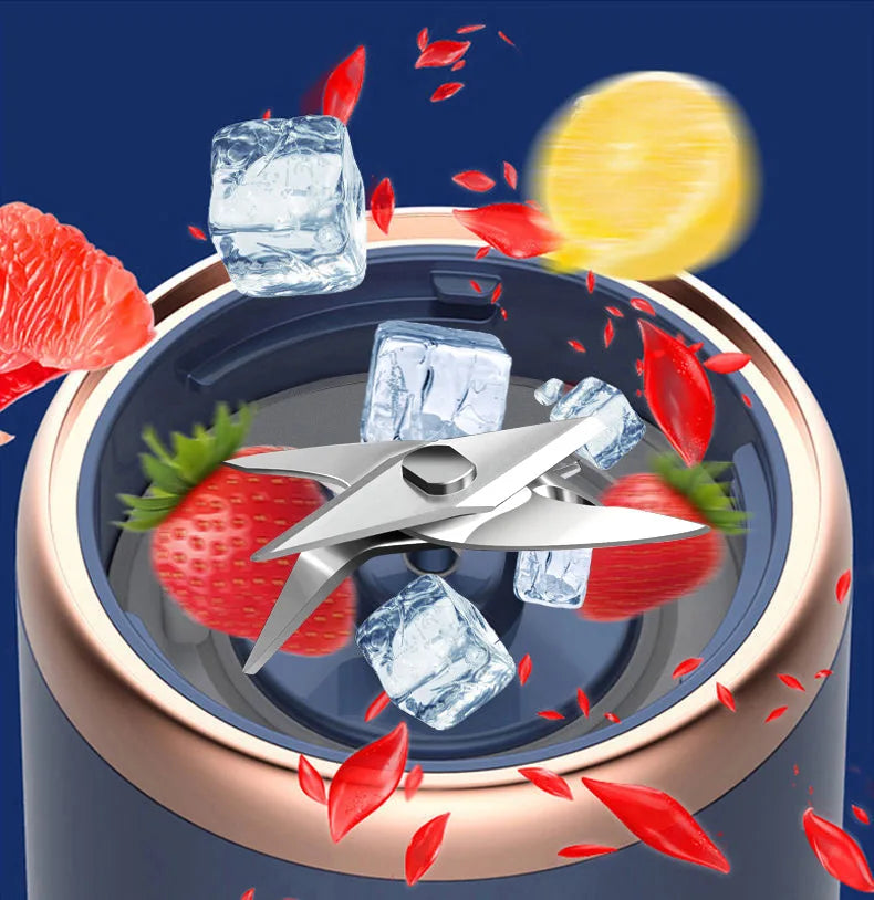 Portable Electric Mini Juicer Blender for Fresh Fruit Orange Citrus