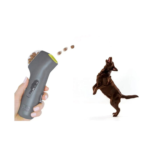 Automatic Waterproof Plastic Pet Snack Launcher Thrower for Dogs and Cats