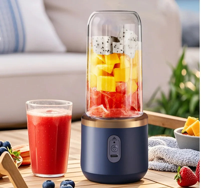 Portable Electric Mini Juicer Blender for Fresh Fruit Orange Citrus