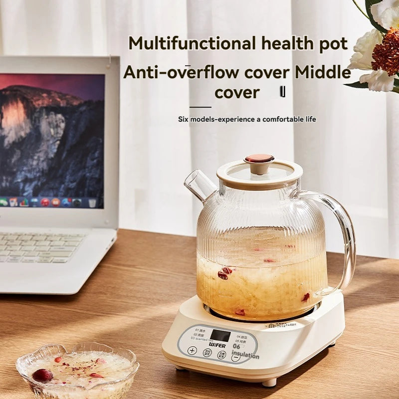 Glass Electric Herbal Tea Kettle Automatic Temperature-Control