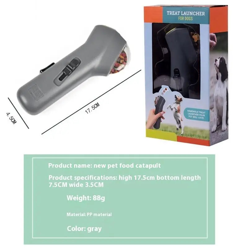 Automatic Waterproof Plastic Pet Snack Launcher Thrower for Dogs and Cats